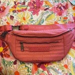 Steve Madden Pink Quilted Crossbody Bag